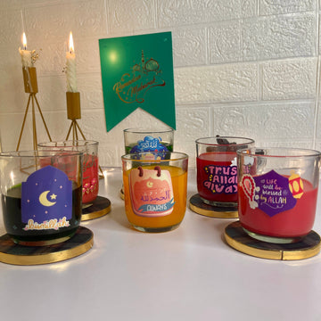 Ramadan Special Islamic Themed Glass Cups (300ml)