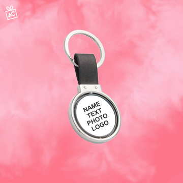Custom Round Rotating Keychain