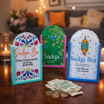 Ramadan Special Crescent Theme Sadqa Box