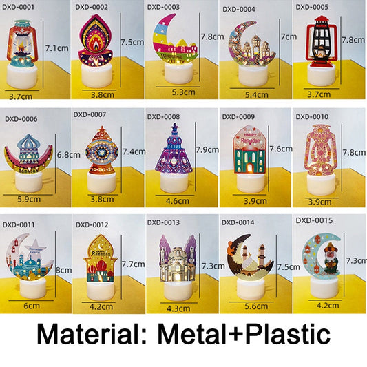 LED Ramadan Lantern Candle Lights